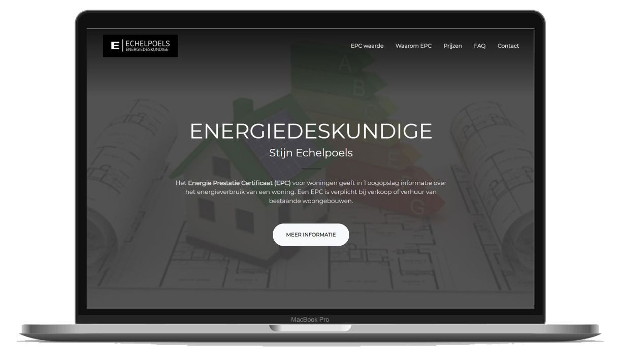 printscreen website Echelpoels Energiedeskundige