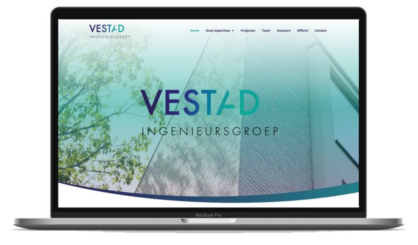 printscreen website Vestad Ingenieursgroep